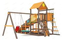 Детские уличные комплексы + Всесезонная площадка IgraGrad С с балконом мод.1 SF
