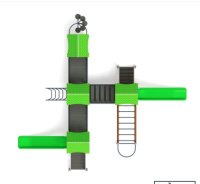 Детские уличные комплексы + Лукоморье - ДИК 2.25.08-01 - Игровой комплекс H=1200