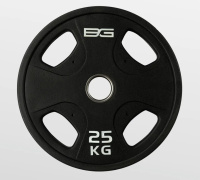 Диски для штанг и гантелей + BRONZE GYM BG-PA-PL-P250 Диск олимпийский обрезиненный черный 25 кг