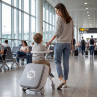 Товары для детей + Чемодан UNIX Kids Коляска / Stroller