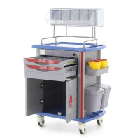 Тележки медицинские + Столик реанимационный, анестезиологический AT750-01 (ТМ-003АН-00)