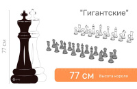 Детское развивающее оборудование для ДОУ и СОШ + Шахматные фигуры напольные "Гигантские" 77 см