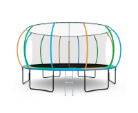 Батуты + Батут с сеткой DFC A.KOU KIDS 16ft с лестницей