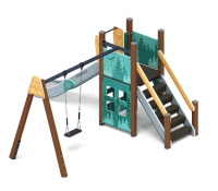 Детские уличные комплексы + Счастливое детство (Тайга) - ДИК 2.01.01-03 - Игровой комплекс H=1200