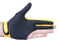 Перчатки + Перчатка бильярдная "Tiger " (черно-желтая) XL