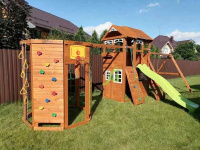 Детские уличные комплексы + Детская площадка IgraGrad Клубный домик 2 с WorkOut Luxe