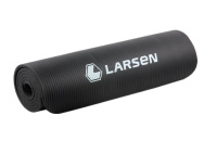 Коврики для фитнеса + Коврик для фитнеса и йоги Larsen SKYSRS-015 NBR 183 х 61 х 1 см черный