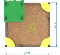 Песочницы + Детская песочница IgraGrad с крышей (мод.2)