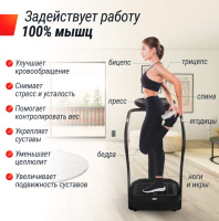 Вибромассажеры + Виброплатформа UNIX Fit Improve 2 in 1 Black
