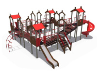 Детские уличные комплексы + Игровой комплекс серии Городские кварталы Н-1200, Н-2000 ДИО 05054