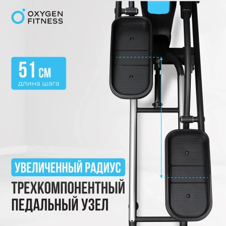Эллиптические тренажеры + Эллиптический тренажер домашний OXYGEN FITNESS IDAHO
