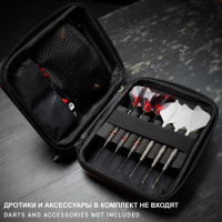 Аксессуары для игры в дартс + Сверхпрочный, защитный кейс для дротиков Winmau ARMOR G2 черный