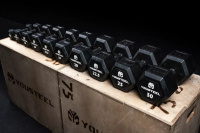 Гантели + Гантели гексагональные с обрезиненной ручкой