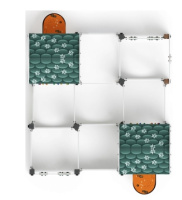 Детские уличные комплексы + Лабиринт Кубик 4 (город) МФ 20.01.04-01