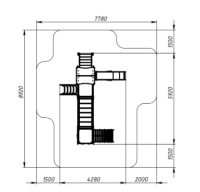 Детские уличные комплексы + Лукоморье - ДИК 2.25.09-01.С - Игровой комплекс H=1200