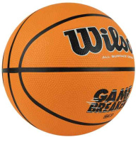 Баскетбольные мячи + Мяч баскетбольный WILSON GAMBREAKER BSKT OR, WTB0050XB6, размер 6