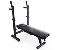 Скамьи + Усиленная скамья со стойками под штангу DFC MELKIN