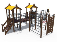 Детские уличные комплексы + Детский игровой комплекс серии Браун Игропарк ДИО 04090