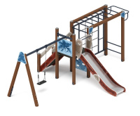 Детские уличные комплексы + Счастливое детство (Алтай) - ДИК 2.01.02-04 - Игровой комплекс H=1200