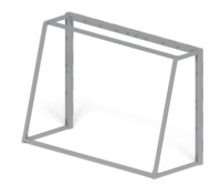 Ворота для мини-футбола + Ворота мини футбольные (красные) (с креплением сетки) - СО 2.60.04-02