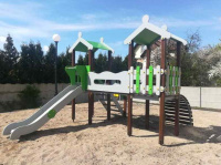 Детские уличные комплексы + Детский игровой комплекс серии Домино Енот Н-1200 ДИО 03130