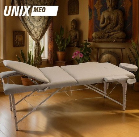 Массажные столы складные + Массажный стол UNIX Serenity 3 Section Grey