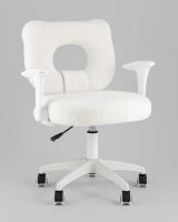 Детские компьютерные кресла + Кресло детское TopChairs 2590 белый тедди