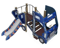 Детские уличные комплексы + Детский игровой комплекс «Грузовичок» H=750 ДИК 05-1102