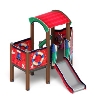 Детские уличные комплексы + Катерок (Мульт) - ДИК 1.03.3.01-10 - Игровой комплекс H=750