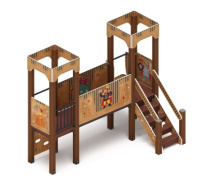 Детские уличные комплексы + Королевство (Картонное) - ДИК 1.15.06-12