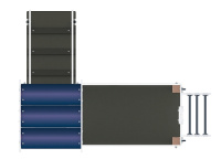 Теневые навесы, беседки + Паровозик (серо-синий) - Беседка мини - МФ 10.03.05-11