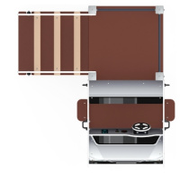 Теневые навесы, беседки + Машинка (серая) - Беседка машинка - МФ 10.03.06-02