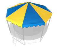 Аксессуары для батутов + Крыша для батута UNIX Line 14 ft Blue/Yellow