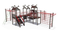 Детские уличные комплексы + Игровой комплекс серии Лесная долина Н-1200 ДИО 06040
