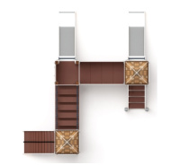 Детские уличные комплексы + Королевство (Картонное) - ДИК 1.15.03-22 - Игровой комплекс H=900