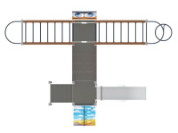 Детские уличные комплексы + Аэроплан (мульт) - ДИК 2.03.4.02-01 - Игровой комплекс Н=1200