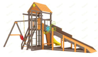 Детские уличные комплексы + Всесезонная площадка IgraGrad С Fort с сеткой SF1