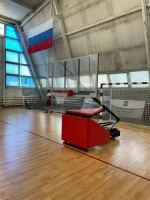 Баскетбольные стойки + Стойка баскетбольная мобильная складная 3,25 м СТАНДАРТ (с противовесами 455 кг) СТ-183