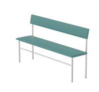 Банкетки, диваны медицинские + Банкетка медицинская со спинкой БМС (корпус белый)