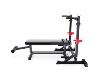 Скамьи + Прямая скамья со стойками под штангу DFC AKYEN