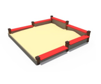 Песочницы + Песочница (с лавочками) ИО 02444