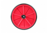 Ролики, упоры для отжиманий + Колесо для пресса Start Up ЕСЕ 033 черный/красный