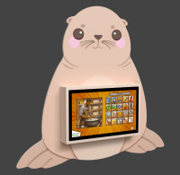 Навесные мультимедийные комплексы + Профессиональный интерактивный комплекс «AVKompleks Multi 33» в форме морского котика