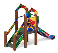 Детские горки + Горка Малыш (Граффити) - ИО 41.01.01-03 - Н=750