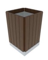 Урны + МФ 06-511-П Урна полимерная с основанием из металла