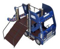 Детские уличные комплексы + Детский игровой комплекс «Грузовичок» H=750 ДИК 05-1101