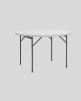 Складные столы + Стол круглый складной пластиковый Кейт 116