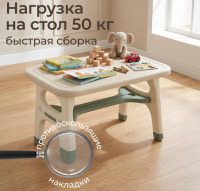 Детские стульчики и кресла + Стол со стулом UNIX Kids Dino / Дино зеленый