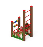 Детские уличные комплексы + Спортивная серия тип 2 Мухоморчик - СК 1.01.08-01