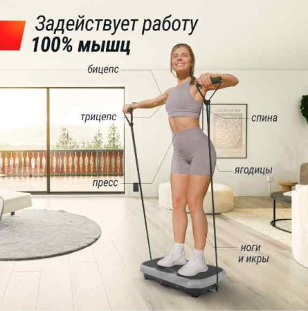 Вибромассажеры + Виброплатформа UNIX Fit Edge 2D Grey